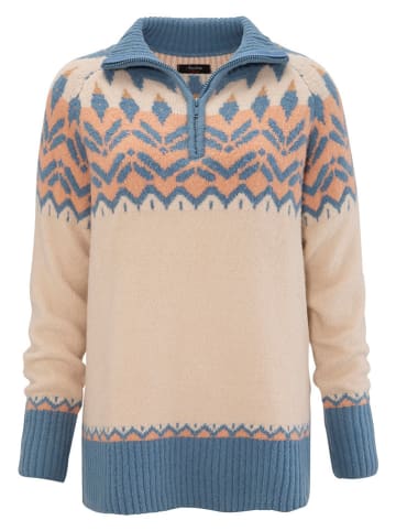 Aniston Sweter w kolorze kremowo-niebiesko-beżowym