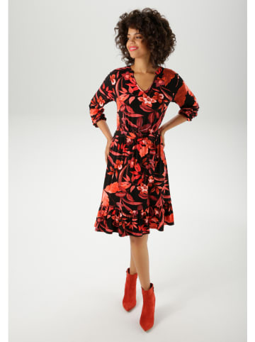 Aniston Sukienka w kolorze czarno-czerwonym