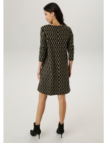 Aniston Jurk beige/zwart