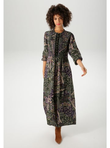 Aniston Jurk zwart/groen