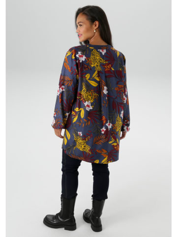 Aniston Blouse grijs/oranje/geel