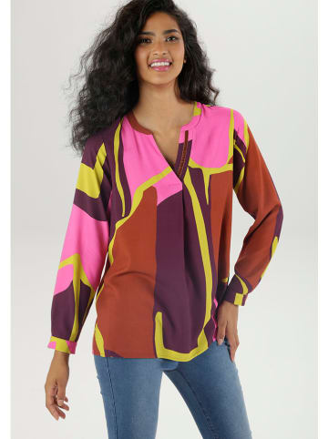 Aniston Bluzka w kolorze czerwono-różowo-żółtym