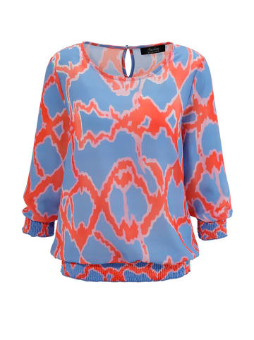 Aniston Bluse in Hellblau/ Apricot