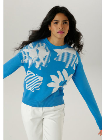 Aniston Pullover in Blau