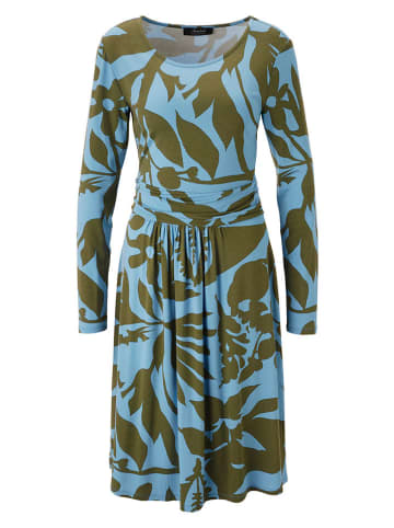 Aniston Kleid in Blau/ Oliv
