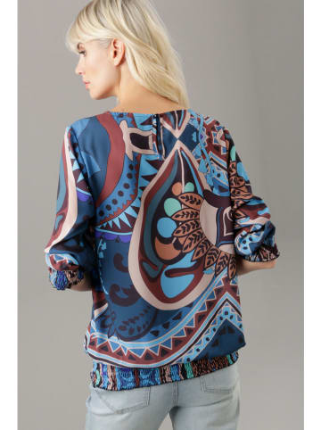 Aniston Bluzka w kolorze jasnobrązowo-niebieskim