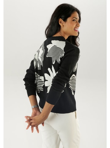Aniston Pullover in Schwarz