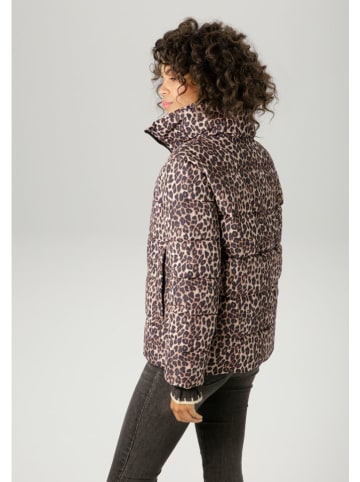 Aniston Winterjas lichtbruin/zwart