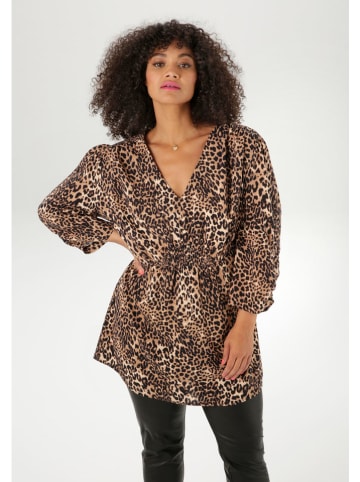 Aniston Blouse lichtbruin/zwart