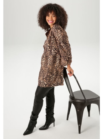 Aniston Blouse lichtbruin/zwart