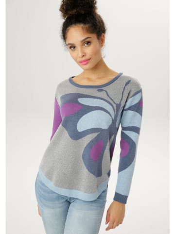 Aniston Sweter w kolorze szaro-niebiesko-fioletowym
