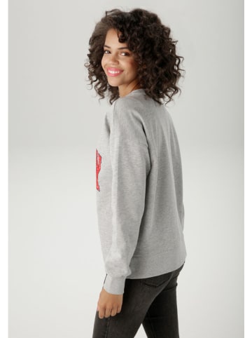 Aniston Bluza w kolorze szarym