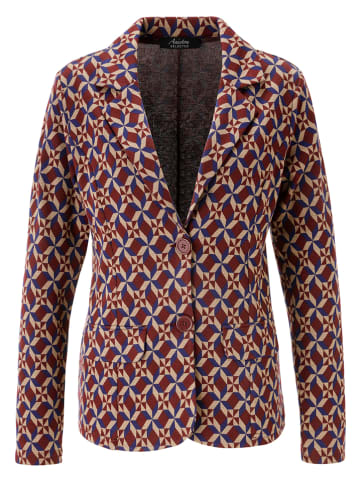 Aniston Blazer in Bordeaux/ Blau/ Beige