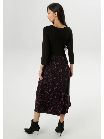 Aniston Sukienka w kolorze czarno-różowym