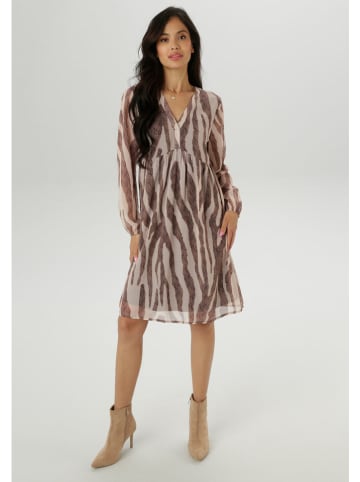 Aniston Sukienka w kolorze beżowo-jasnobrązowym