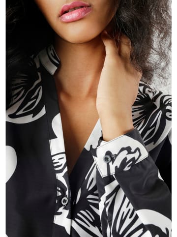 Aniston Bluse in Schwarz/ Weiß