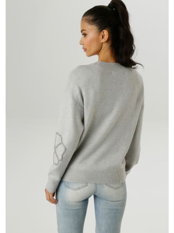 Aniston Pullover in Hellgrau