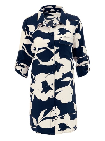 Aniston Bluzka w kolorze granatowo-białym