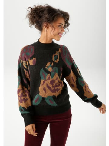 Aniston Trui zwart/lichtbruin