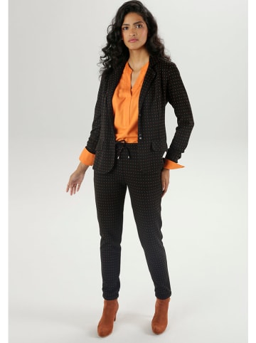 Aniston Blazer zwart/oranje