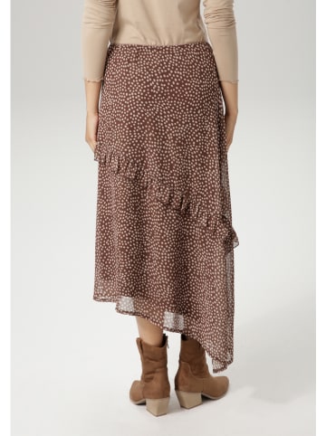Aniston Spódnica w kolorze brązowym