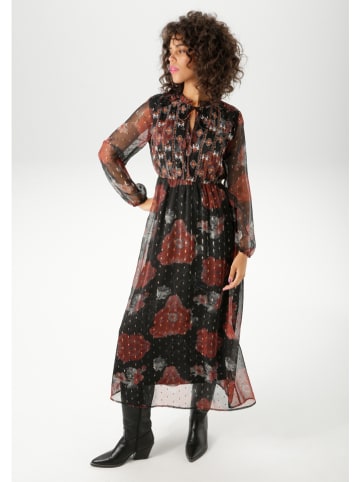 Aniston Kleid in Schwarz/ Rot