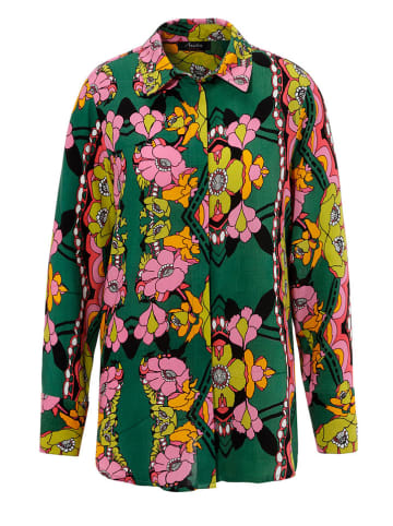 Aniston Hemd in Grün/ Rosa