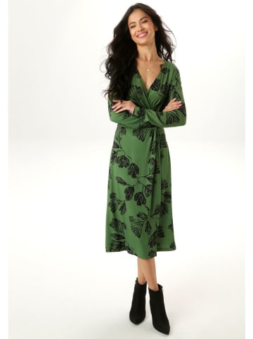 Aniston Kleid in Grün/ Schwarz