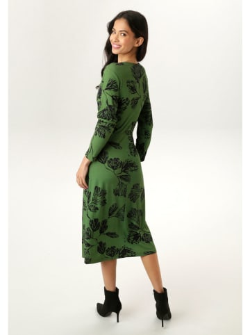 Aniston Jurk groen/zwart