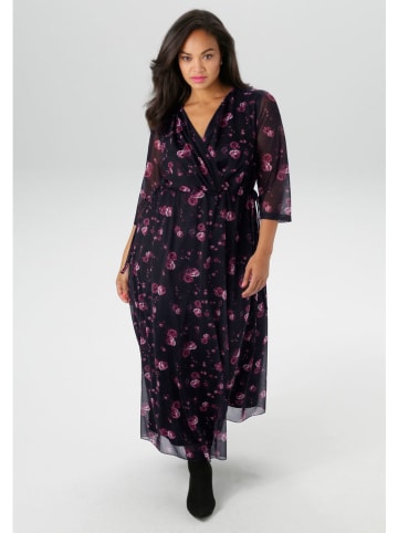 Aniston Kleid in Schwarz/ Lila