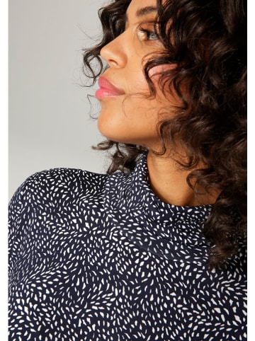 Aniston Koszulka w kolorze granatowo-białym