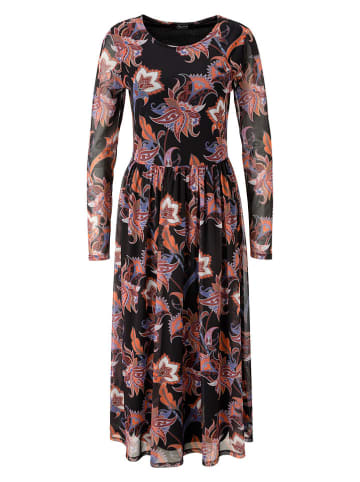Aniston Jurk zwart/meerkleurig