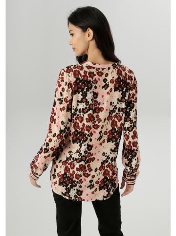 Aniston Bluse in Beige/ Braun/ Schwarz