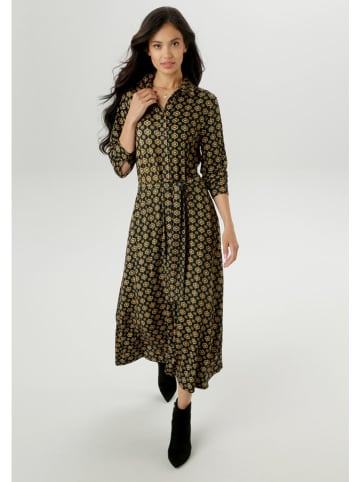 Aniston Sukienka w kolorze czarno-zielono-żółtym