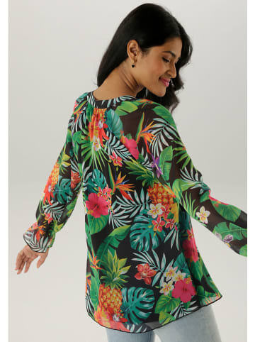 Aniston Bluzka w kolorze czarno-zielonym