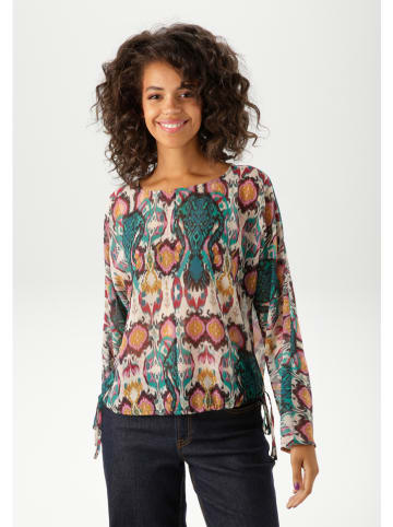 Aniston Blouse beige/petrol
