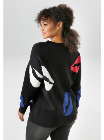Aniston Pullover in Schwarz