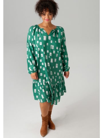 Aniston Sukienka w kolorze zielono-białym