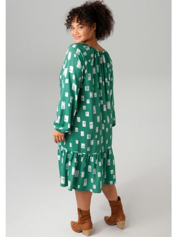 Aniston Sukienka w kolorze zielono-białym