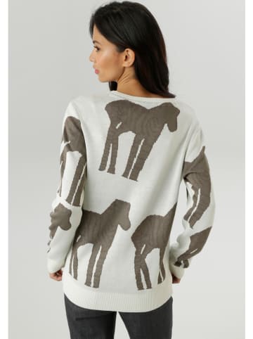 Aniston Pullover in Creme