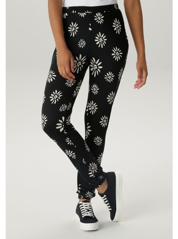 Aniston Broek zwart/wit