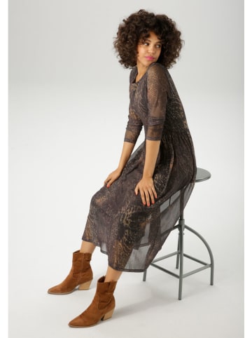 Aniston Sukienka w kolorze zielono-brązowym