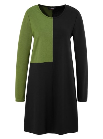Aniston Jurk zwart/groen