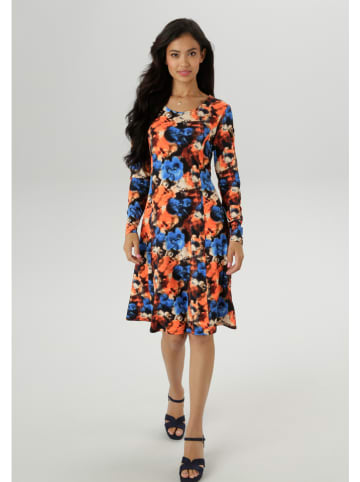 Aniston Jurk oranje/blauw