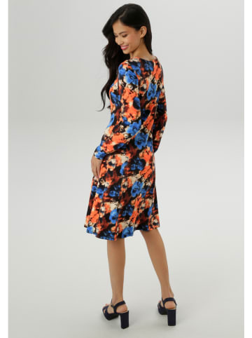Aniston Jurk oranje/blauw