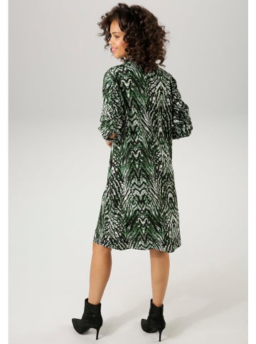 Aniston Jurk groen/zwart