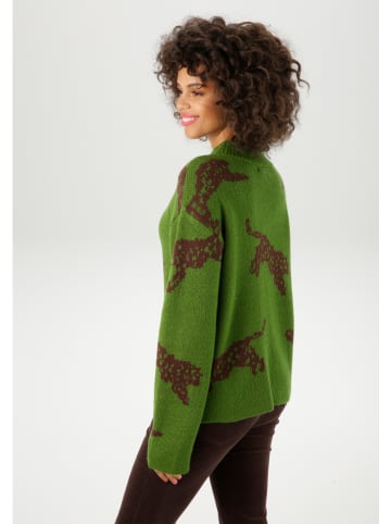 Aniston Pullover in Grün