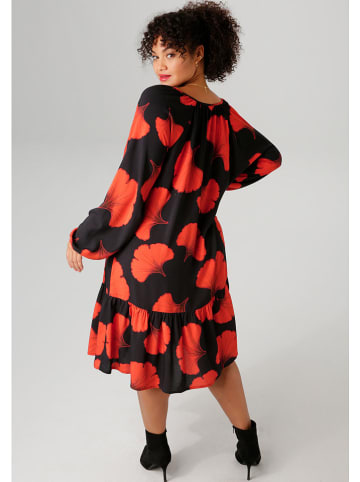 Aniston Sukienka w kolorze czarno-czerwonym