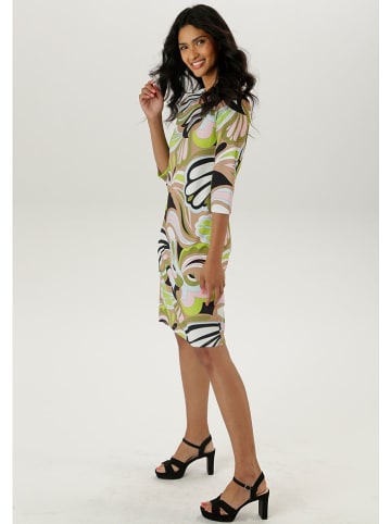 Aniston Sukienka w kolorze zielono-brązowym