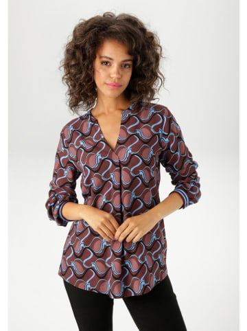 Aniston Blouse bordeaux/blauw